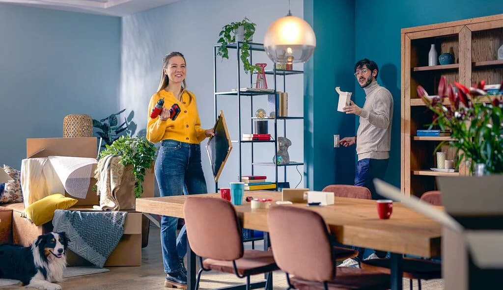 Moving in and the power is on